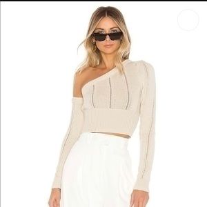 MAJORELLE asymmetrical sweater top